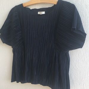 Madewell MircoPleat Top